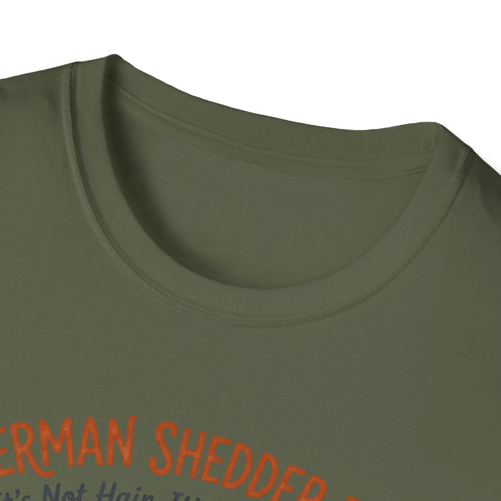 German Shedder Dad T-Shirt – Funny German Shepherd Dad Shirt ("It’s Not Hair, It’s Glitter")