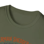 German Shedder Dad T-Shirt – Funny German Shepherd Dad Shirt ("It’s Not Hair, It’s Glitter")