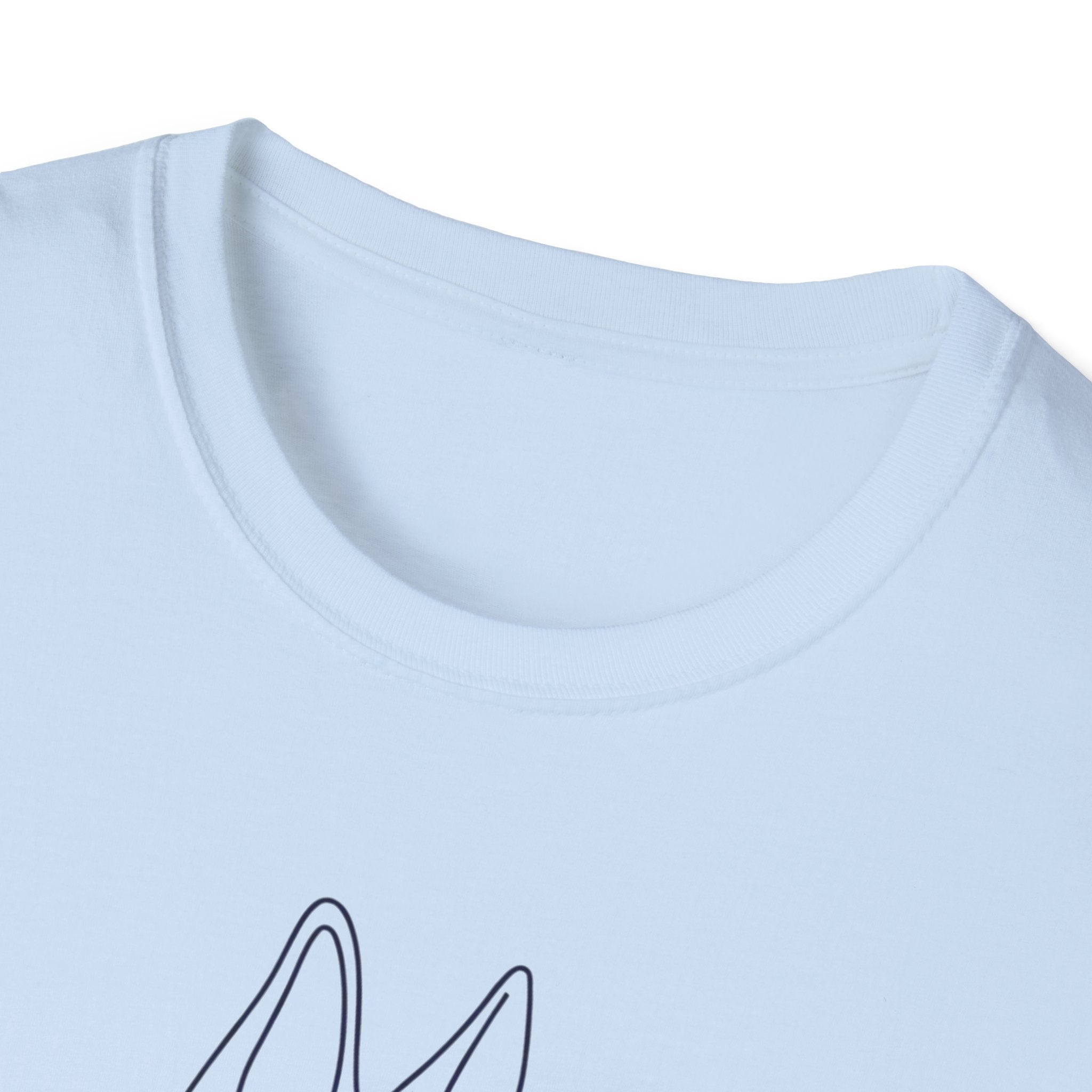Minimalist Line Art German Shepherd T-Shirt