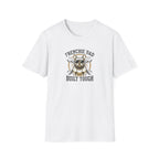 T-Shirt — "Frenchie Dad Built Tough" Graphic Tee for French Bulldog Owners