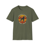 Poodle Dad T-Shirt - Retro Sunset Dog Dad Tee