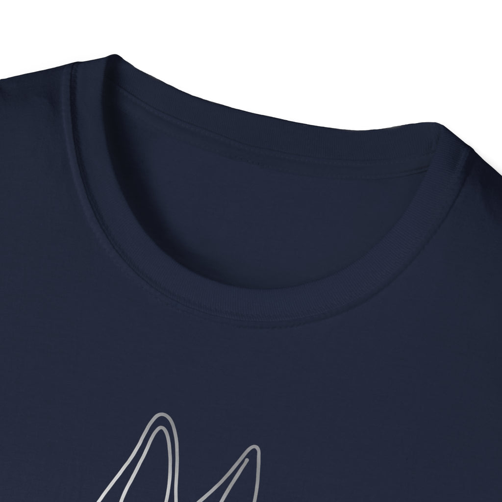 Minimal Line Art Husky T-Shirt — Modern Dog Lover Graphic Tee