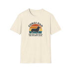 Corgi Dad T-Shirt — "The Man. The Myth. The Stumpy Legs." Retro Dog Dad Tee