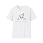 German Shepherd Outdoors T-Shirt — "The Great Outdogs" Minimal Outdoor Dog Tee