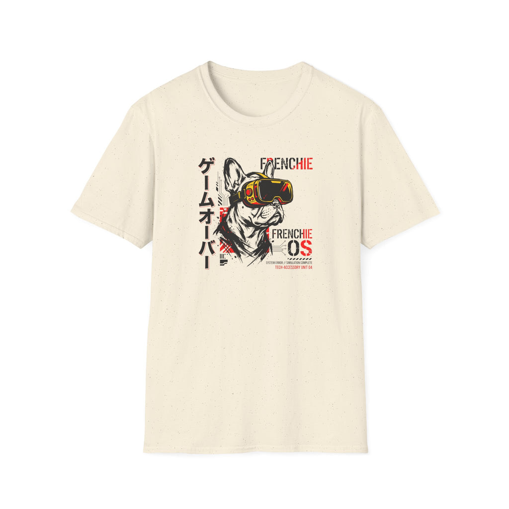 Frenchie VR Gamer T-Shirt — 'Game Over' Japanese Text Graphic