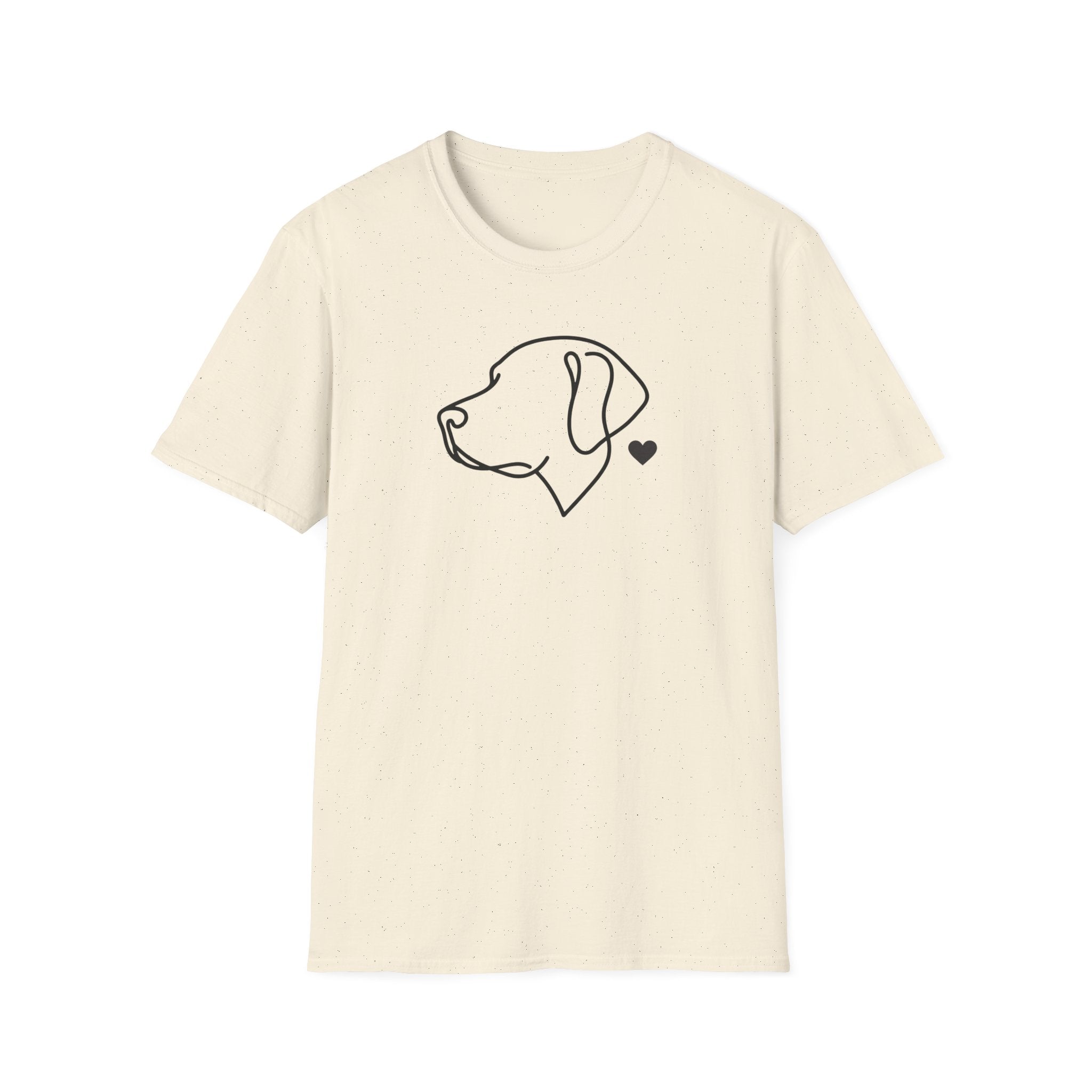 Minimalist Dog Outline T-Shirt — Labrador Retriever Lover Tee