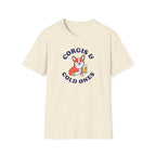 Corgis & Cold Ones T-Shirt — Cute Corgi Holding Beer Graphic Tee
