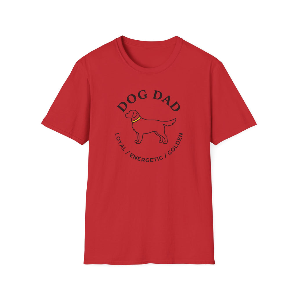 Golden Retriever Dad T-Shirt — Loyal, Energetic, Golden
