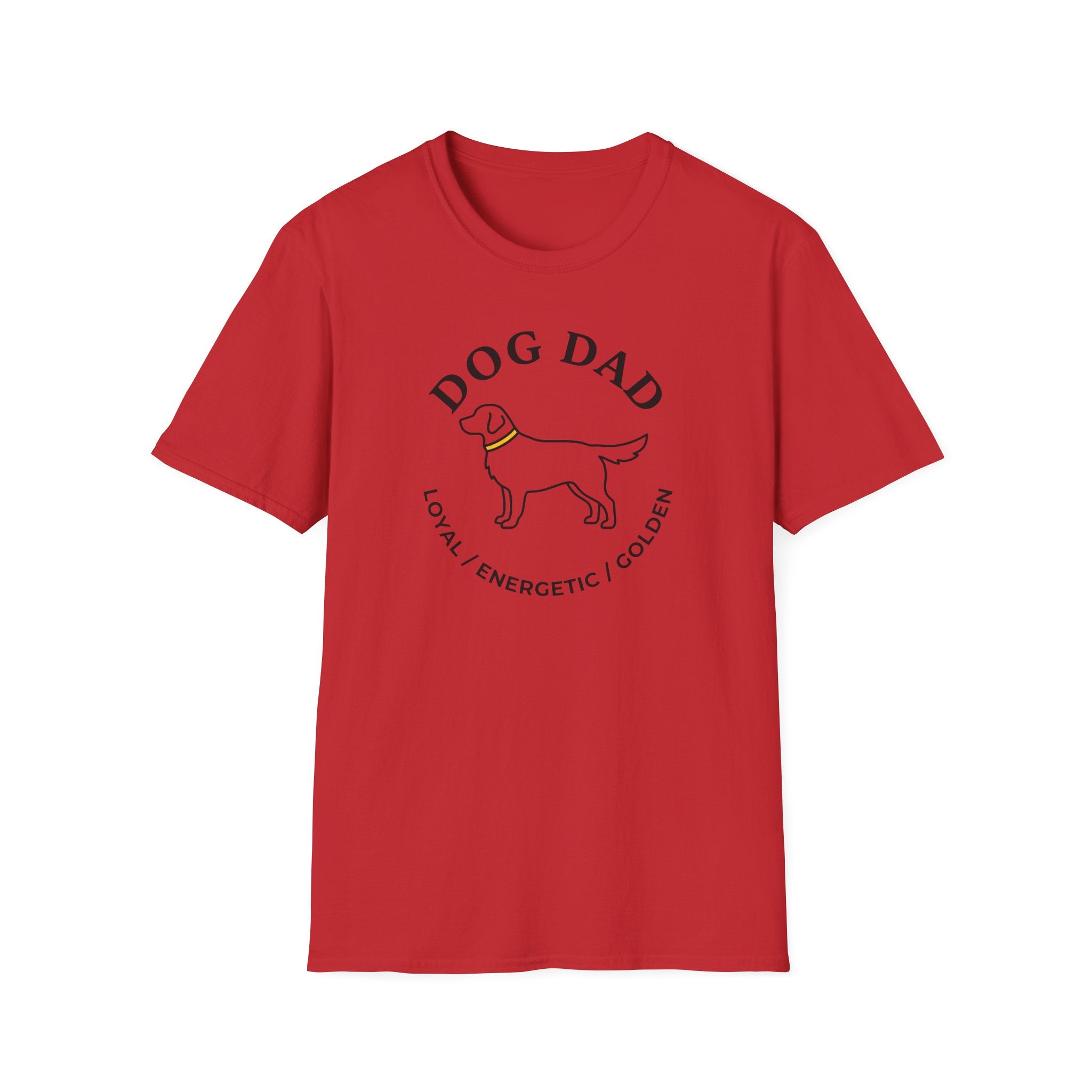 Golden Retriever Dad T-Shirt — Loyal, Energetic, Golden