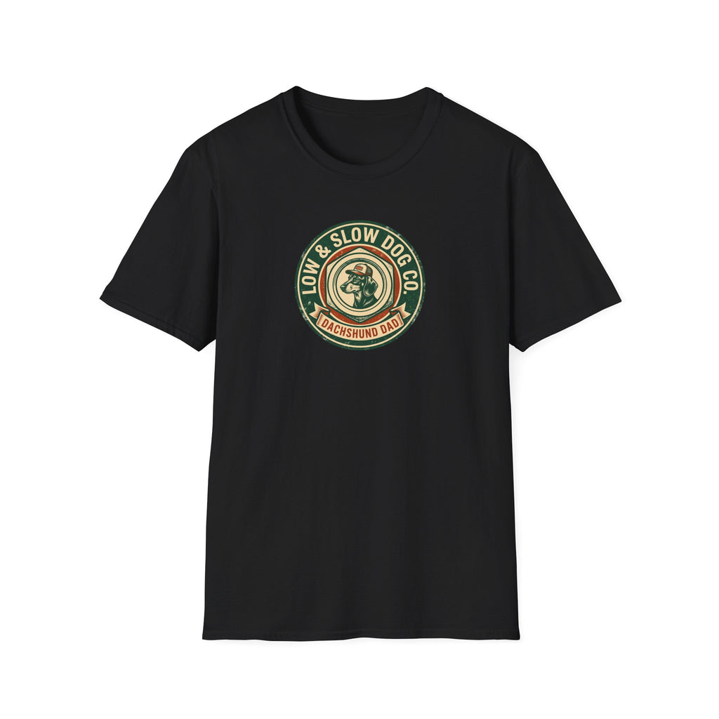 Dachshund Dad Vintage Logo T-Shirt
