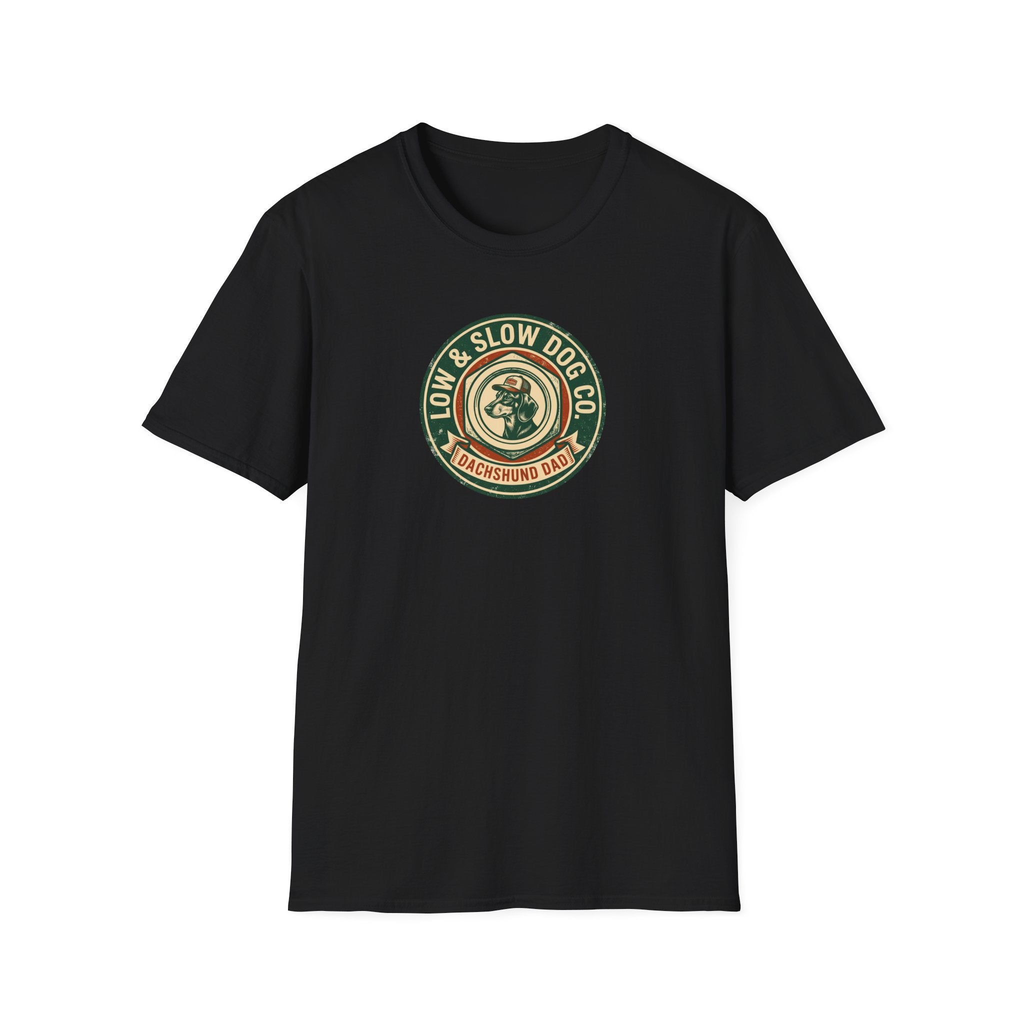 Dachshund Dad Vintage Logo T-Shirt