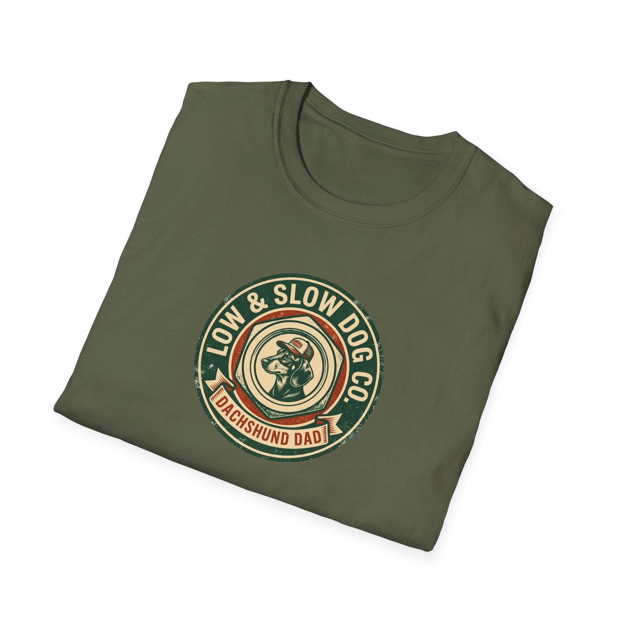 Dachshund Dad Vintage Logo T-Shirt