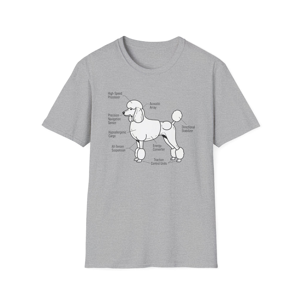 Poodle Anatomy Diagram T‑Shirt — Funny Poodle Lover Tee