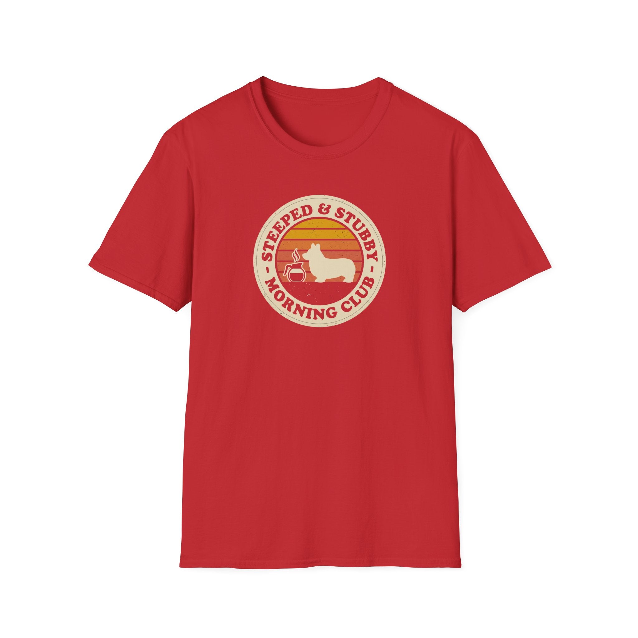 T‑Shirt — "Steeped & Stubborn Morning Club" Vintage Coffee Tee