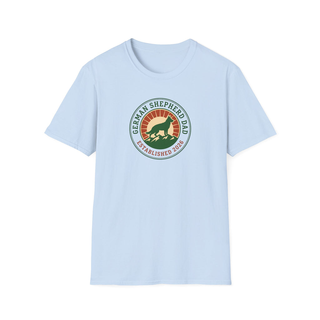 German Shepherd Dad T-Shirt – Established 2026 Retro Dog Dad Tee