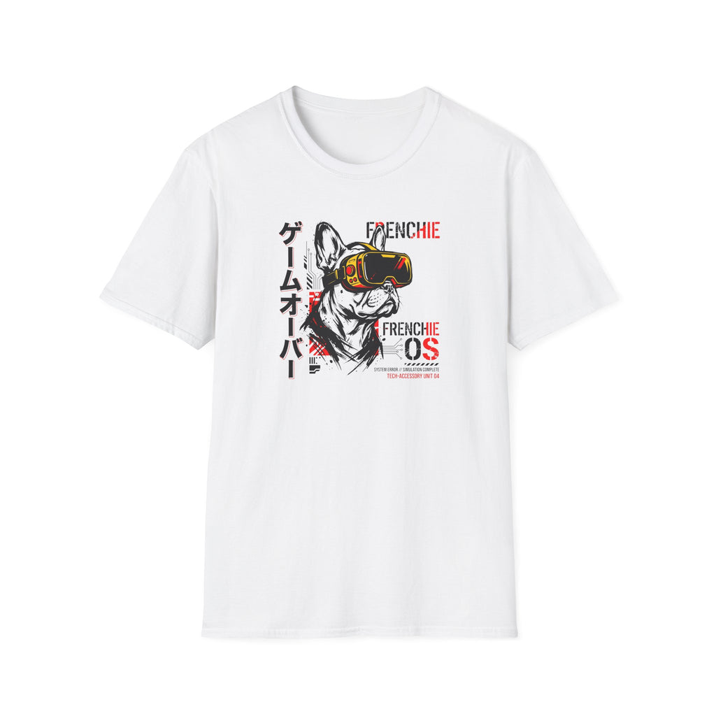 Frenchie VR Gamer T-Shirt — 'Game Over' Japanese Text Graphic