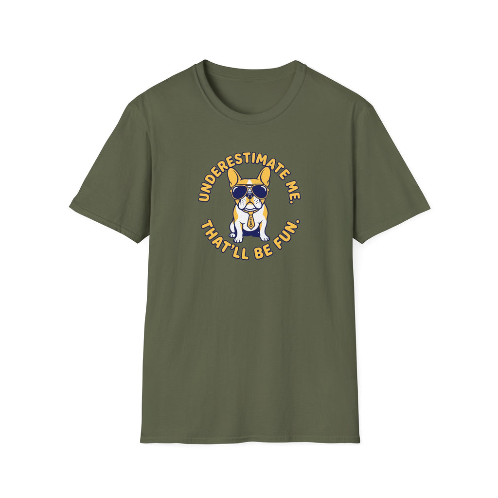 French Bulldog with Sunglasses T-Shirt