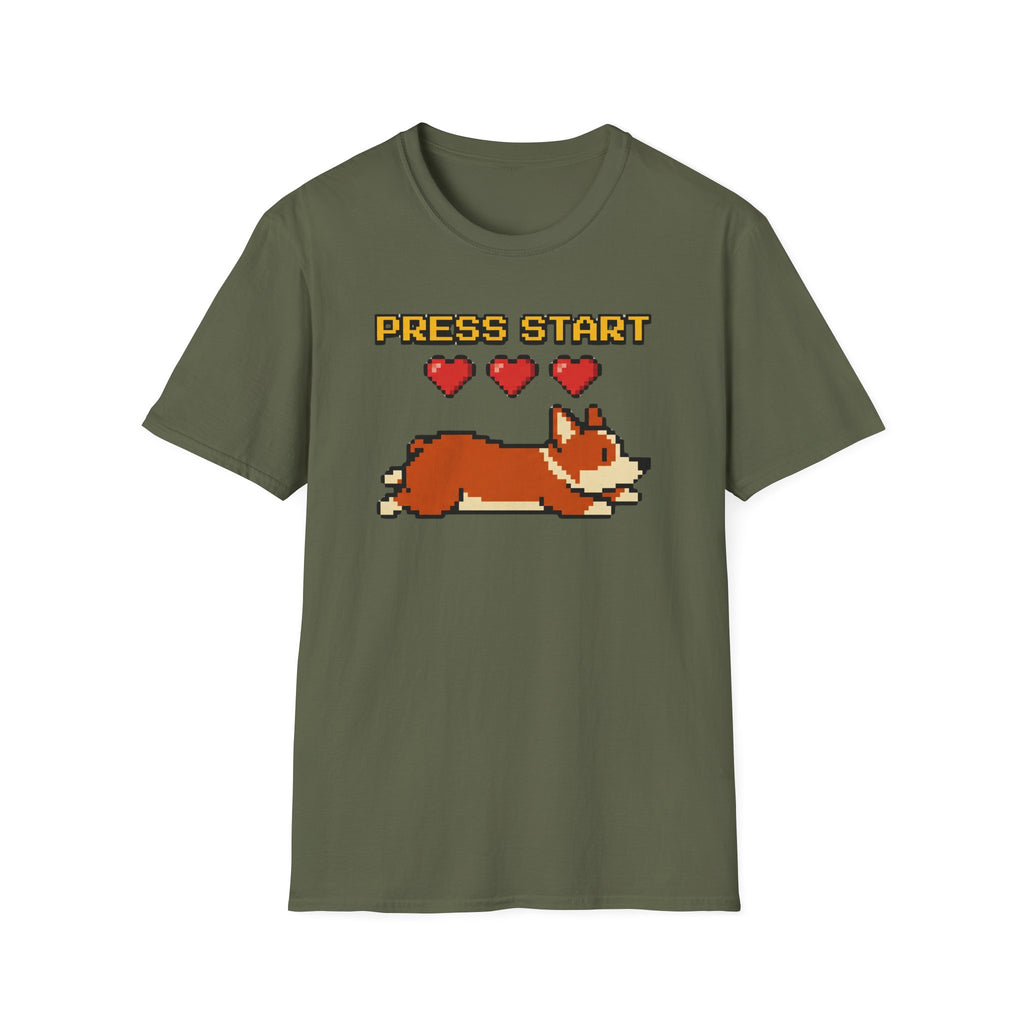 Press Start Corgi T-Shirt
