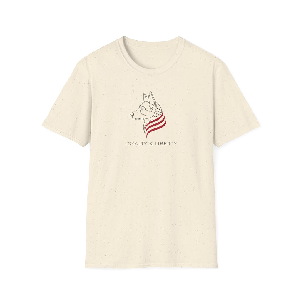 Patriotic German Shepherd T-Shirt — 'Loyal to the Heart' Dog Lover Tee