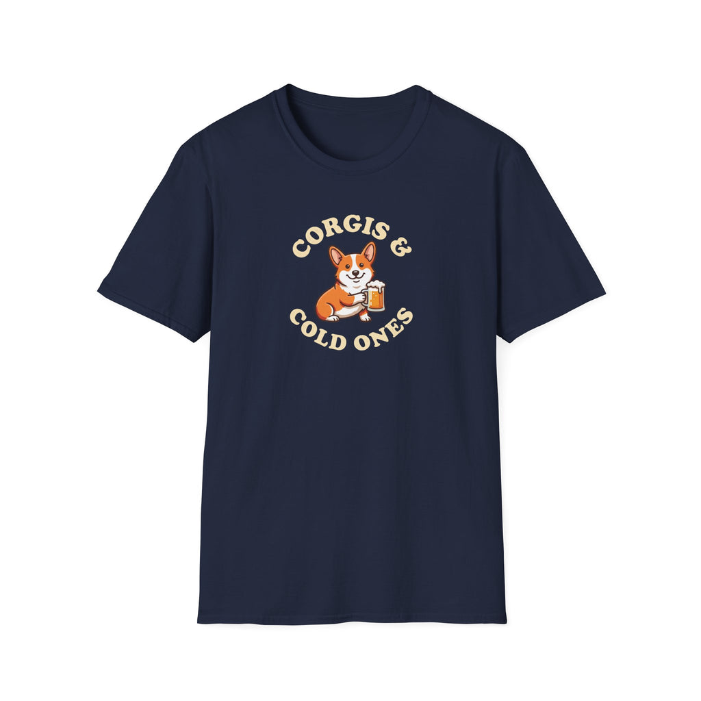 Corgis & Cold Ones T-Shirt — Cute Corgi Beer Graphic Tee