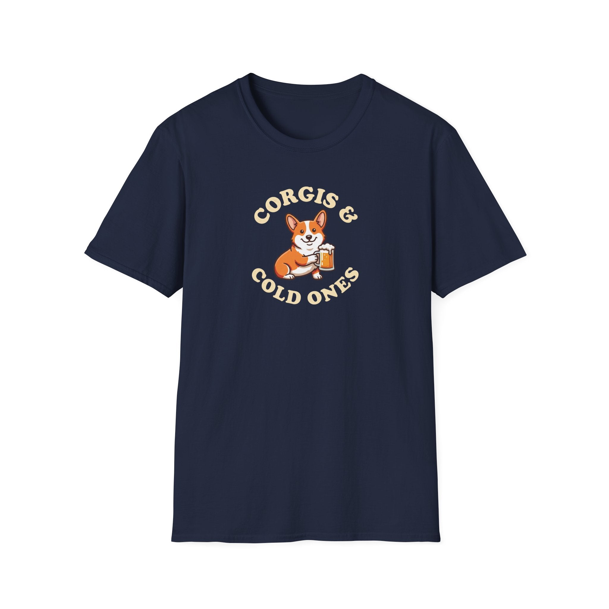 Corgis & Cold Ones T-Shirt — Cute Corgi Beer Graphic Tee