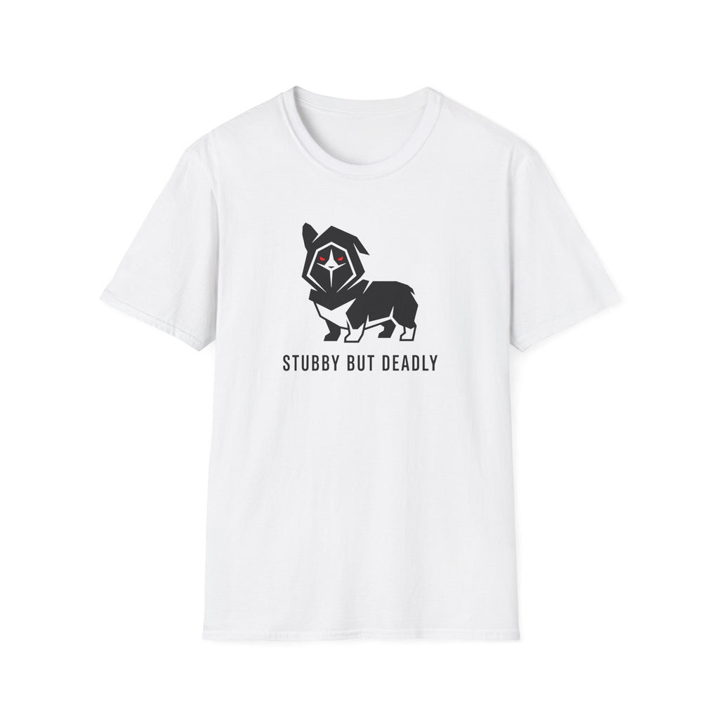 Corgi Graphic Tee - "Stubby But Deadly" Funny Dog Lover T-Shirt