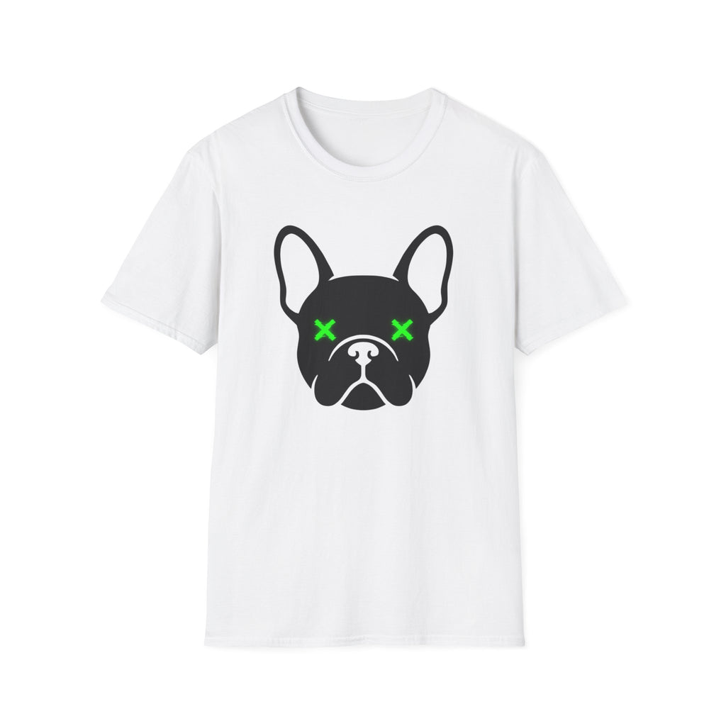 French Bulldog Tee — Neon X Eyes Dog Face Graphic T-Shirt