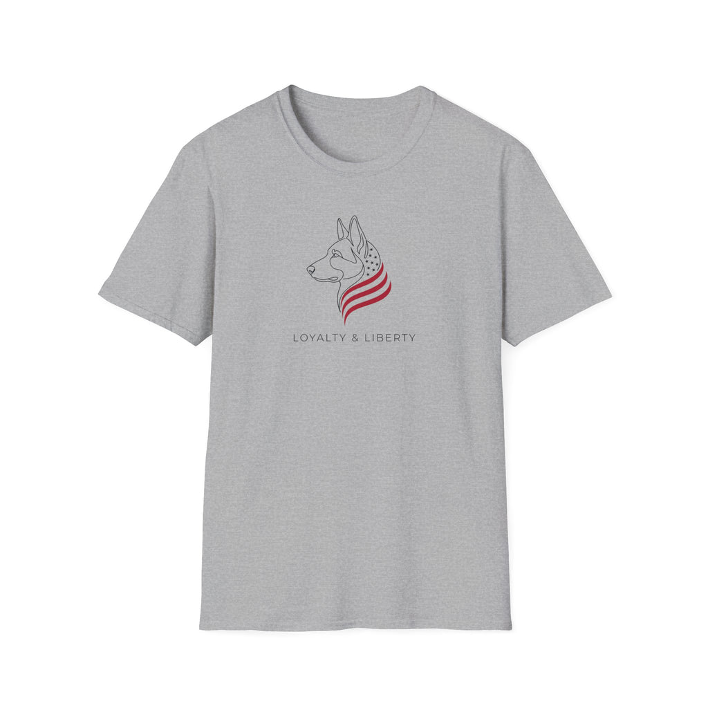Patriotic German Shepherd T-Shirt — 'Loyal to the Heart' Dog Lover Tee