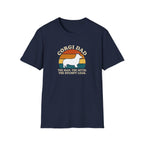 Corgi Dad T-Shirt — “Corgi Dad: The Man, The Myth, The Stumpy Legs” Retro Dog Dad Tee