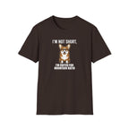 Corgi Funny T-Shirt — “I’m Not Short, I’m Edited for Mountain Ratio” Cute Dog Graphic Tee