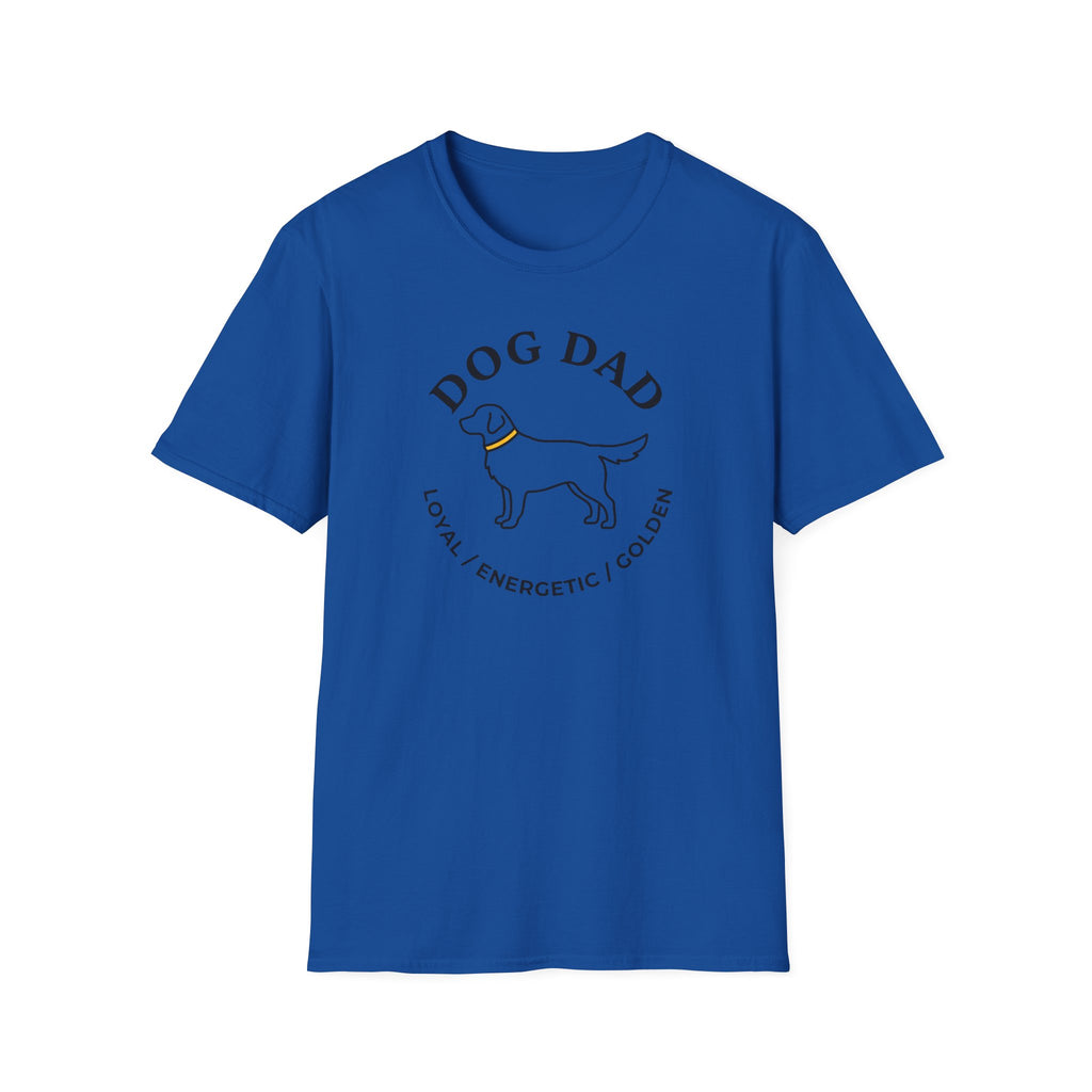 Golden Retriever Dad T-Shirt — Loyal, Energetic, Golden