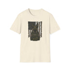 K9 Tactical Dog T-Shirt — Military K9 German Shepherd American Flag Design