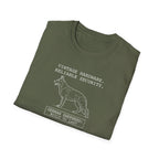 German Shepherd T-Shirt – “Vintage Hardware, Reliable Security” Graphic Tee