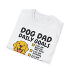 Golden Retriever T-Shirt-Dog Dad Daily Goals