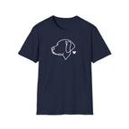 Minimal Dog Outline T-Shirt — Labrador Retriever Lover Tee