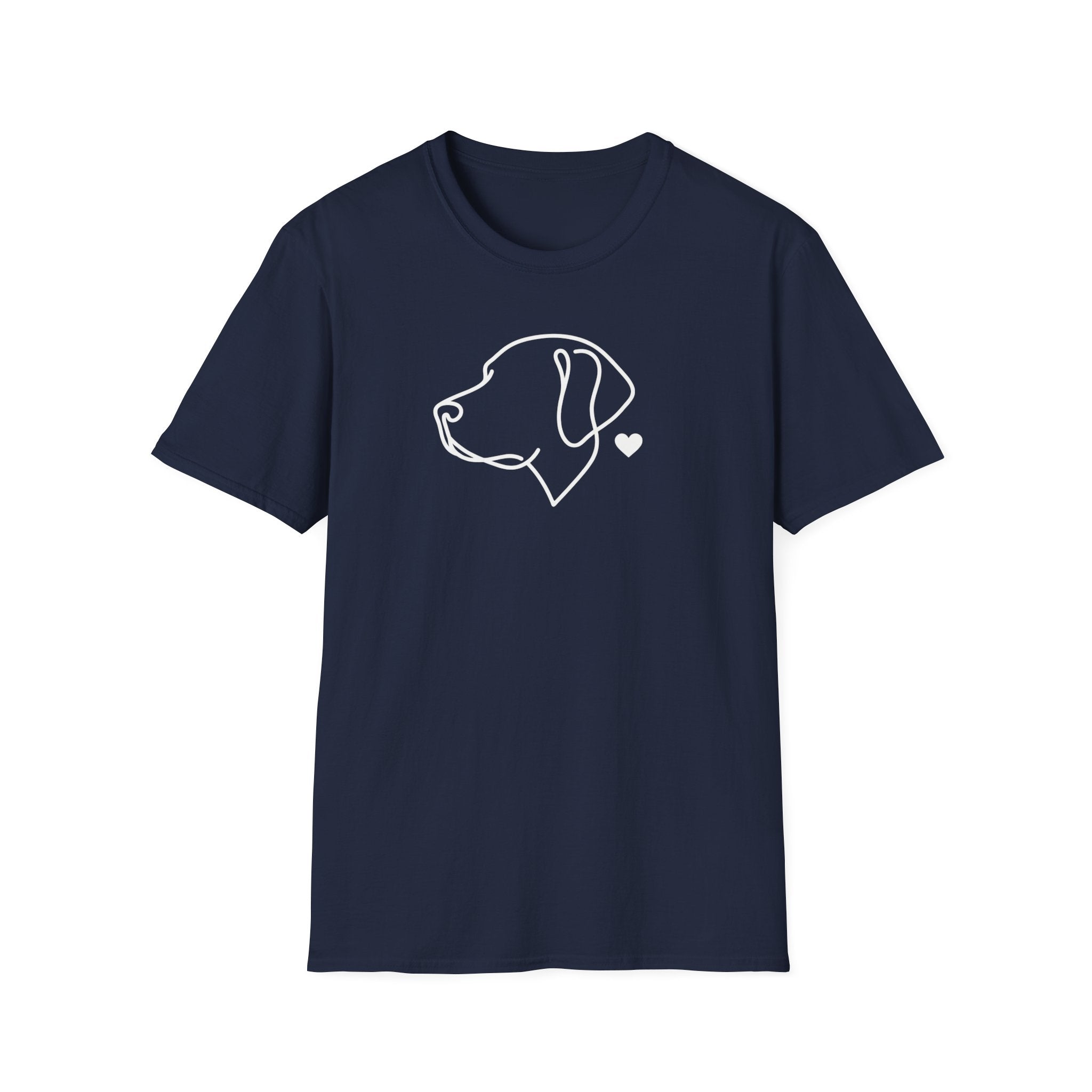 Minimal Dog Outline T-Shirt — Labrador Retriever Lover Tee