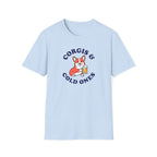 Corgis & Cold Ones T-Shirt — Cute Corgi Holding Beer Graphic Tee