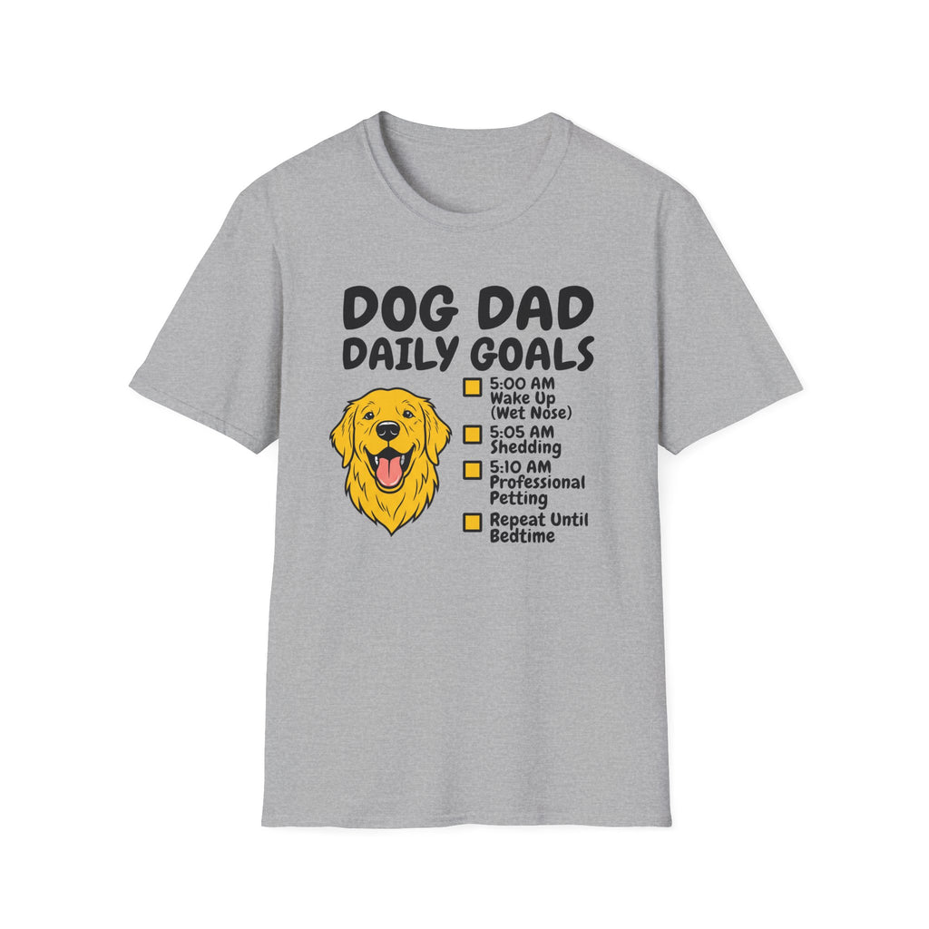 Golden Retriever T-Shirt-Dog Dad Daily Goals