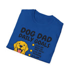 Golden Retriever T-Shirt-Dog Dad Daily Goals