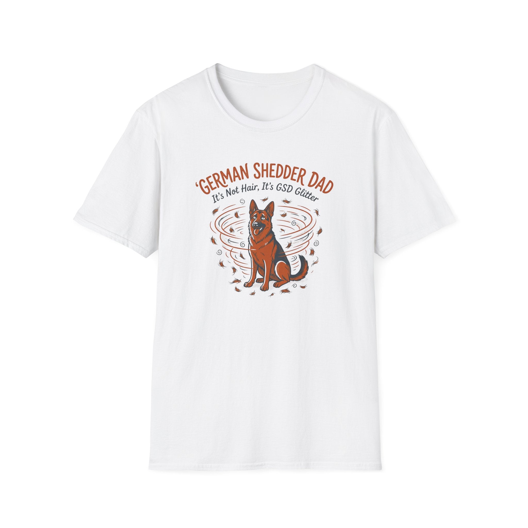German Shedder Dad T-Shirt – Funny German Shepherd Dad Shirt ("It’s Not Hair, It’s Glitter")