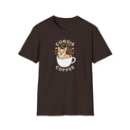 Corgis & Coffee T-Shirt — Cute Corgi in Coffee Cup Graphic Tee