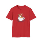 Corgis & Caffeine Tee — Cute Corgi in Coffee Cup Graphic T-Shirt