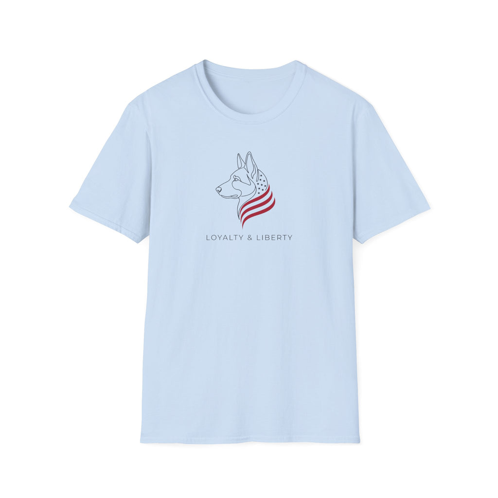 Patriotic German Shepherd T-Shirt — 'Loyal to the Heart' Dog Lover Tee