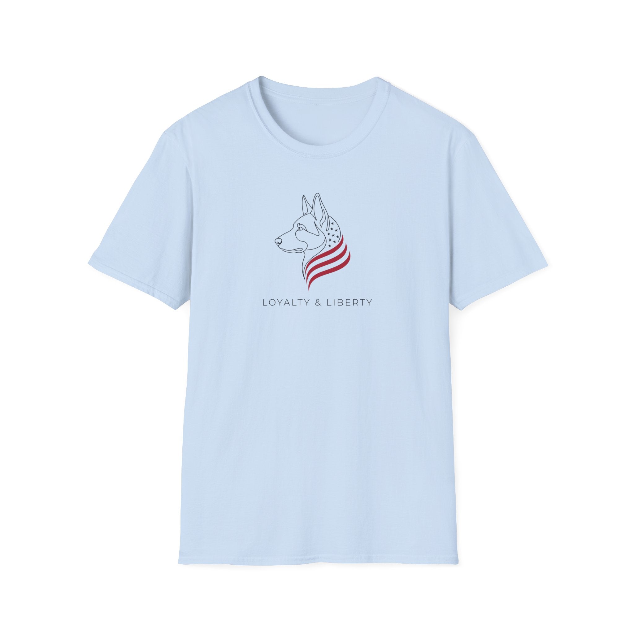 Patriotic German Shepherd T-Shirt — 'Loyal to the Heart' Dog Lover Tee
