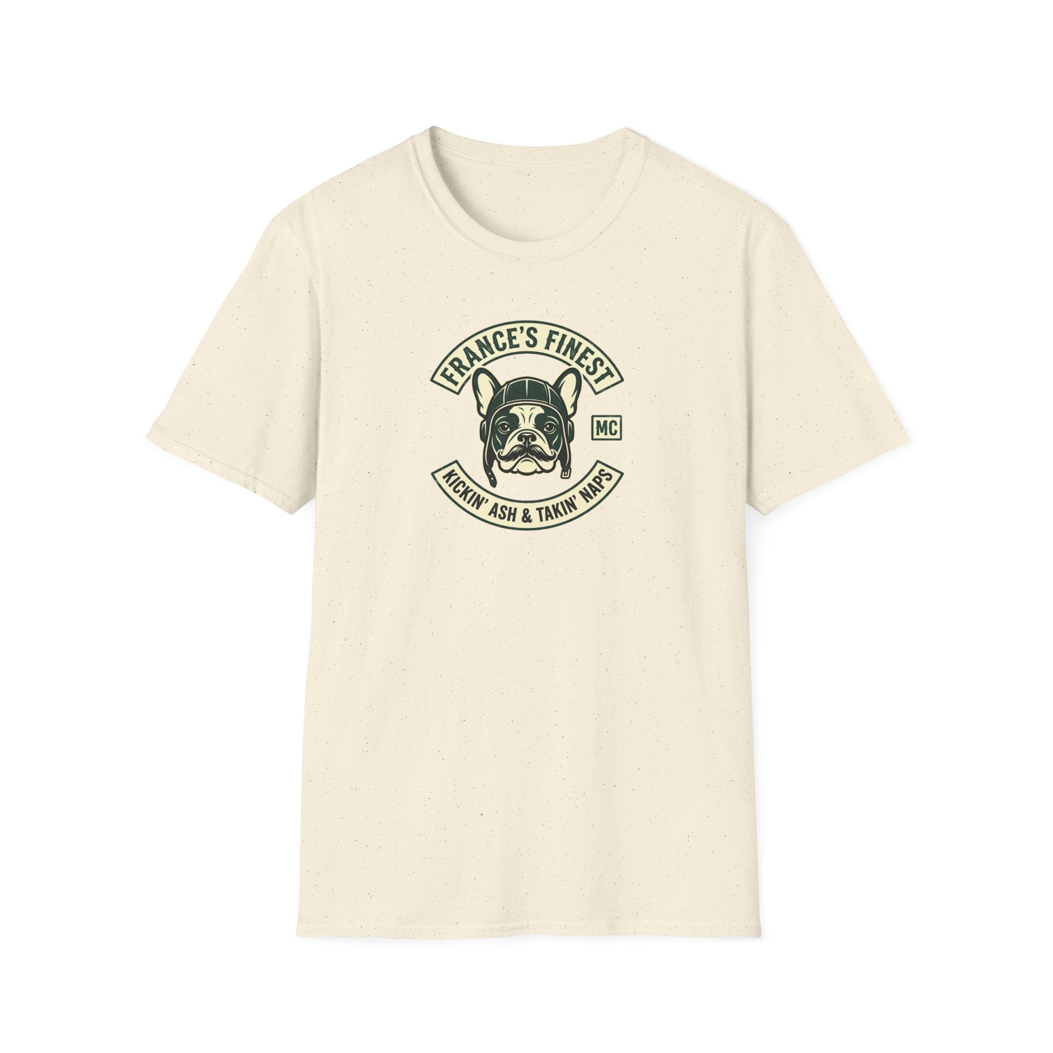 France's Finest Bulldog T-Shirt — Retro French Bulldog Design (Text: "France's Finest")