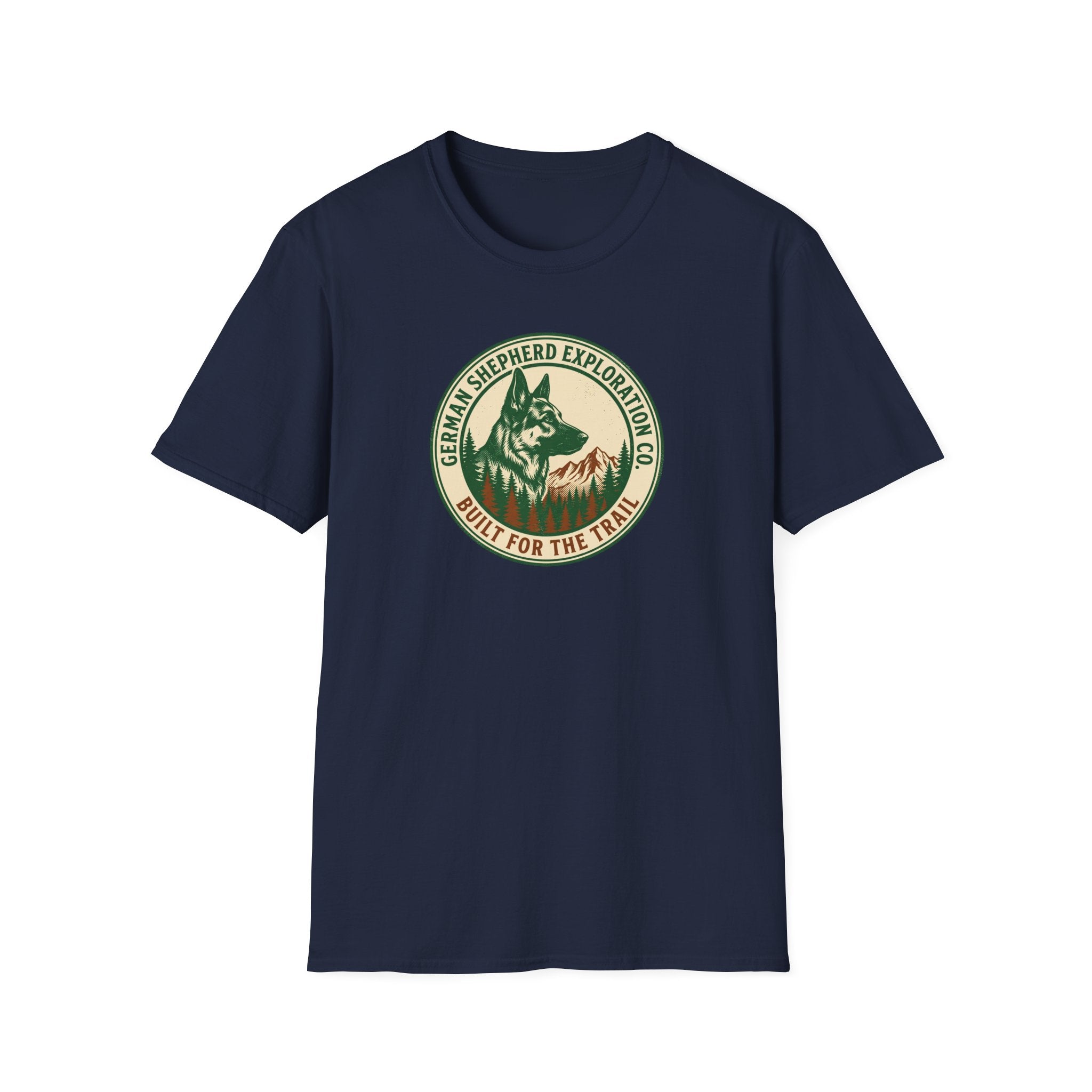 German Shepherd Exploration Tee — "Built for the Trail"