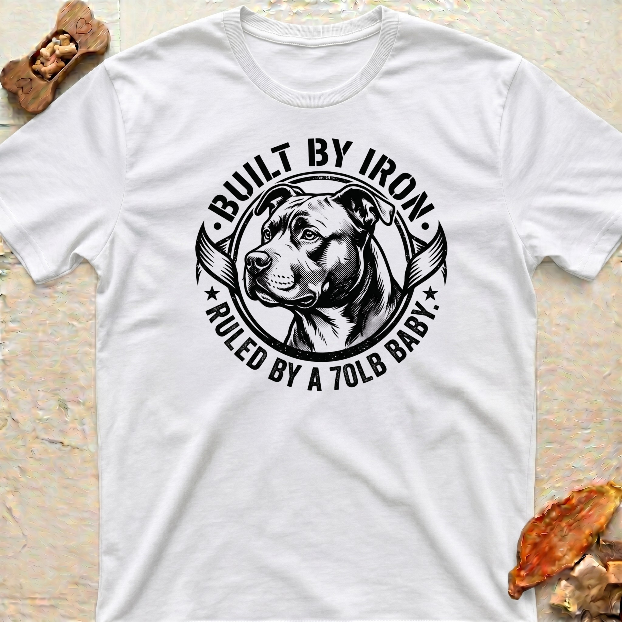 Pitbull Dad-Built by Iron-T-Shirt