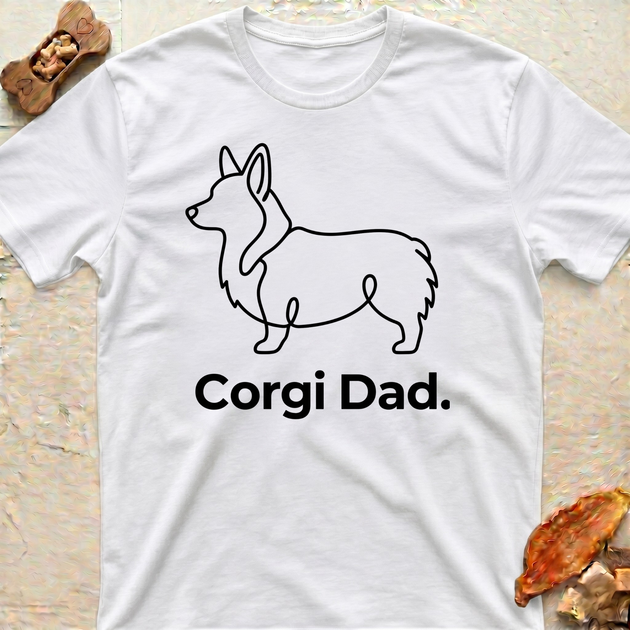 Corgi Minimal Art T-Shirt