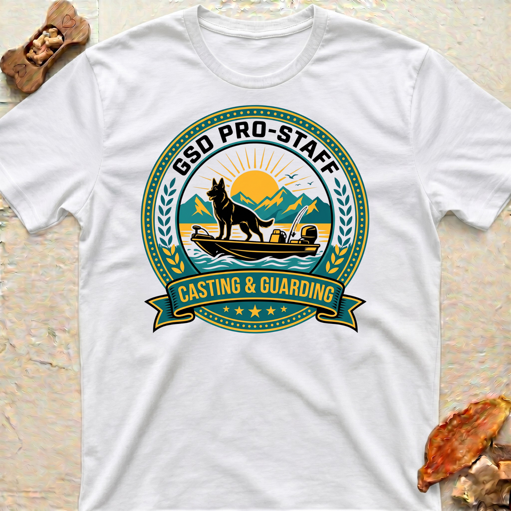 German Shepherd Fishing Club T-Shirt