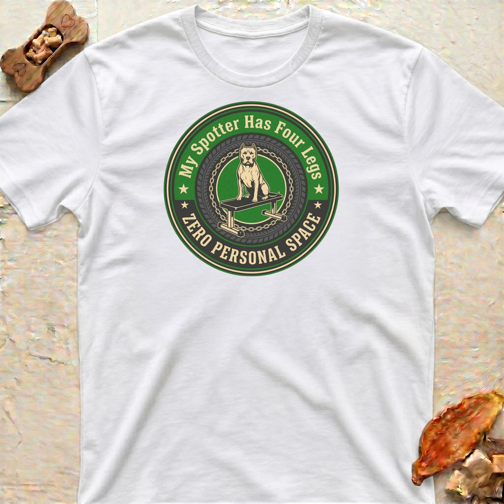 Funny Weightlifting Pitbull Dad T-Shirt